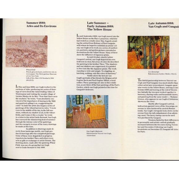 VINTAGE 1984 VAN GOGH IN ARLES EXHIBITION 12-PANEL EXHIBITION BROCHURE, ORIGINAL - Picture 5 of 5